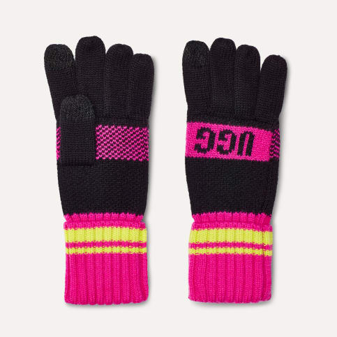 ☆UGG Knit Palm Patch Gloveスマホ対応ニットグローブ手袋